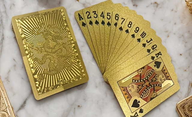 Image of $21.95 for a 2 Sets of Gold Dragon Playing Cards (a $34.99 Value)