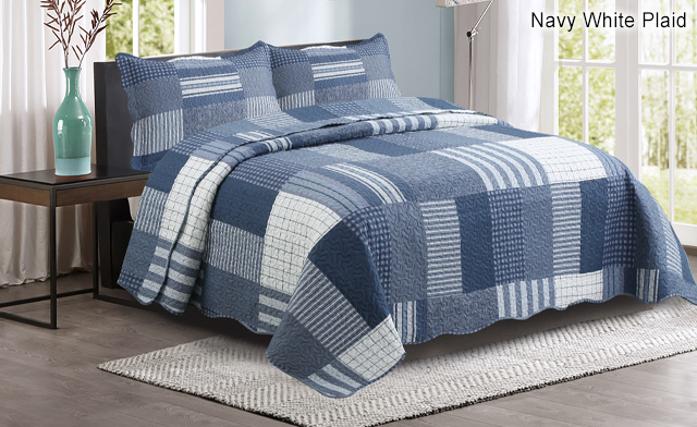 Image of Up to 65% off an Elegant Pinsonic Printed Reversible Quilt Set