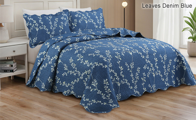 Image of Up to 65% off an Elegant Pinsonic Printed Reversible Quilt Set