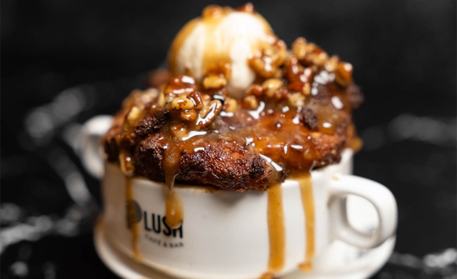 Image of $89 for a 3-Course Dinner for Two with Wine at Plush Cafe & Bar