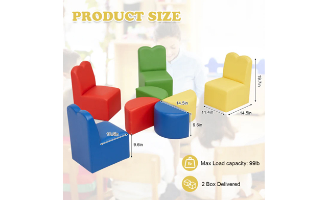 Image of $199.95 for an 8-Piece Toddler Sofa Couch (a $289 Value)