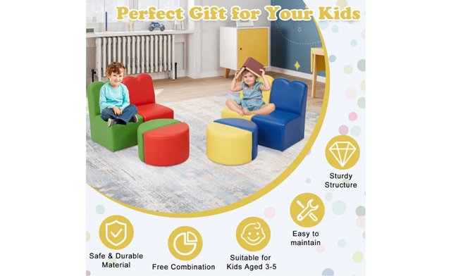 Image of $199.95 for an 8-Piece Toddler Sofa Couch (a $289 Value)
