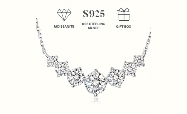 Image of $39.99 for a 1-Carat Moissanite Necklace (a $99.99 Value)