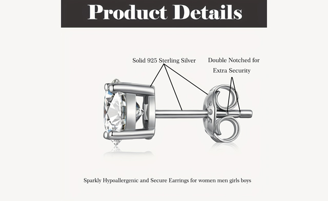 Image of $44.95 for 1-Carat Moissanite Earrings (a $149.99 Value)