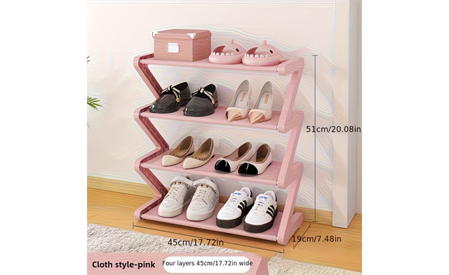 Image of $23.99 for a 4-Layer Z-Shaped Shoe Rack (a $34.99 Value)