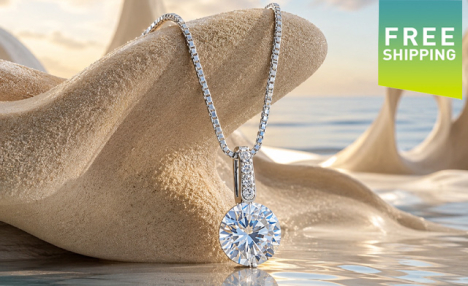 $19.95 for a Geometric Teardrop Necklace (a $39.99 Value)