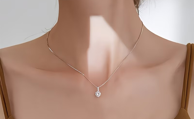 Image of $19.95 for a Geometric Teardrop Necklace (a $39.99 Value)