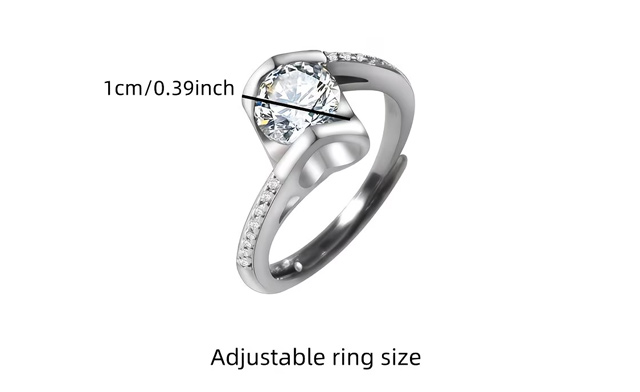 Image of $19.95 for an Eight-Heart Eight-Arrow Zirconia Ring (a $39.99 Value)