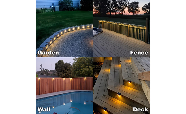 Image of $19.95 & Up for a 4-Pack or 8-Pack of LED Solar Deck Lights