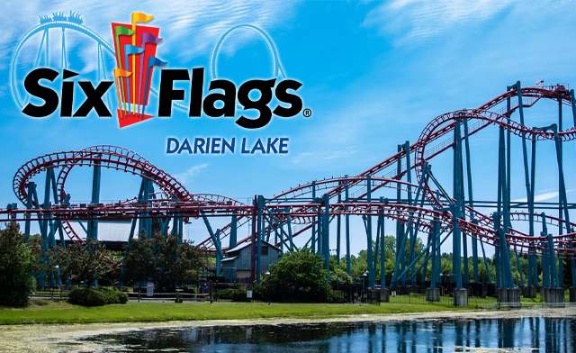 Image of $35 for a Single Day Admission Pass to Six Flags Darien Lake with Parking