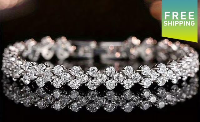 Image of $34.95 for a 9.1 Carat Tennis Bracelet (a $189 Value)