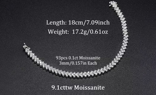 Image of $34.95 for a 9.1 Carat Tennis Bracelet (a $189 Value)