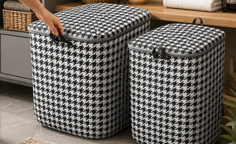 $18.99 for a Houndstooth Foldable Storage Box (a $29.84 Value)