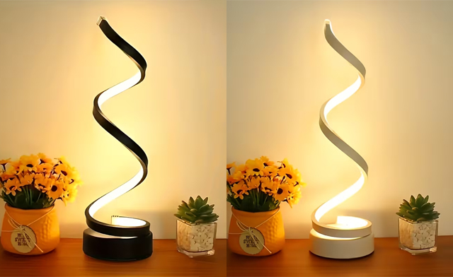 Image of $21.95 for Spiral Bedside LED Lamp (a $39.99 Value)
