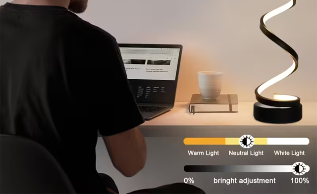 Image of $21.95 for Spiral Bedside LED Lamp (a $39.99 Value)