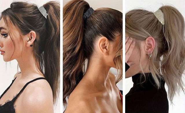 Image of $16.99 for a 3-Piece Rhinestone Hair Claw Clip Set (a $29.95 Value)