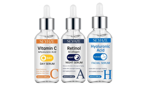 $19.99 for a 3-Piece Vitamin C, Retinol & Hyaluronic Acid Serum Set ($37.99 Value)