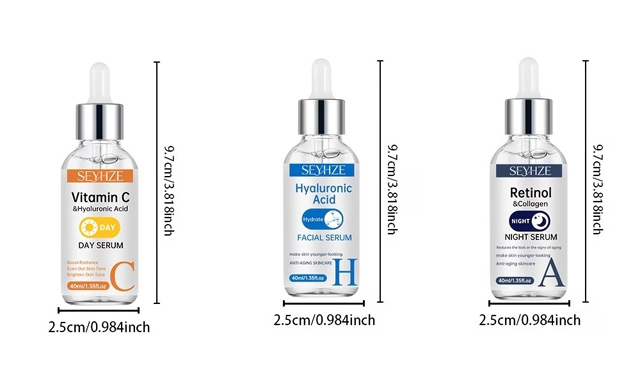 Image of $19.99 for a 3-Piece Vitamin C, Retinol & Hyaluronic Acid Serum Set ($37.99 Value)