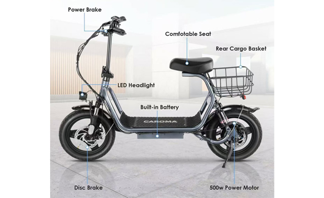 Image of $299.99 for a 750W Seated Electric Scooter (a $599.99 Value)