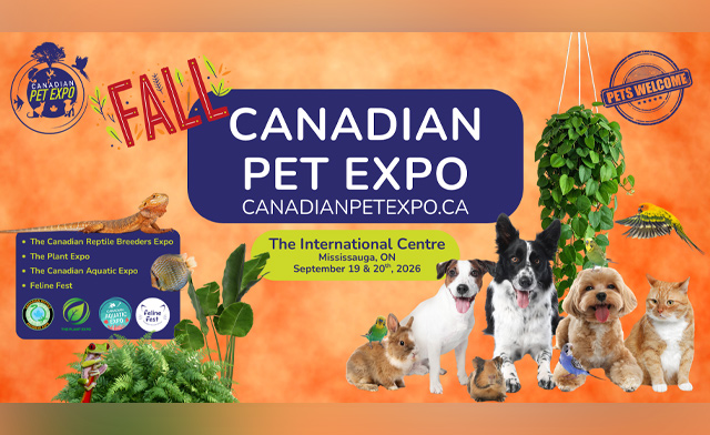 Image of $29 & Up for 2 Tickets or a Family Pass to the Canadian Pet Expo: September 19 & 20, 2026