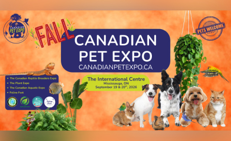 $29 & Up for 2 Tickets or a Family Pass to the Canadian Pet Expo: September 19 & 20, 2026