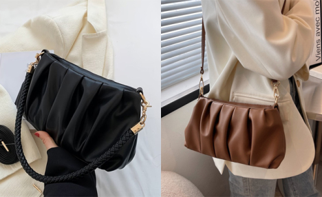 $29.95 for a Women’s Pleated Shoulder Bag (a $59.99 Value)
