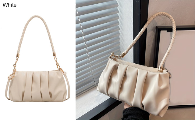 Image of $29.95 for a Women’s Pleated Shoulder Bag (a $59.99 Value)