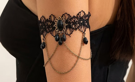 $13.99 for a Floral Lace Arm Chain (a $22.84 Value)