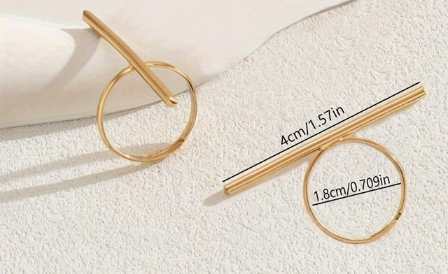 Image of $13.99 for a Geometric Open Ring Set (a $24.99 Value)