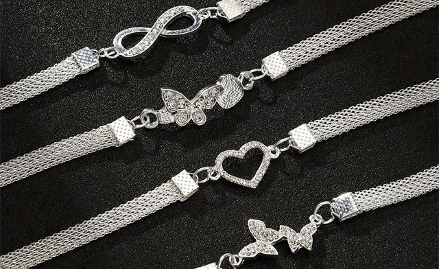 Image of $12.95 for a 4-Piece Ankle Bracelet Set (a $19.99 Value)