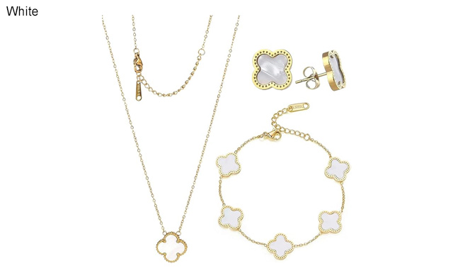 Image of $23.95 for a 4-Leaf Clover 4-Piece Jewelry Set (a $49.99 Value)