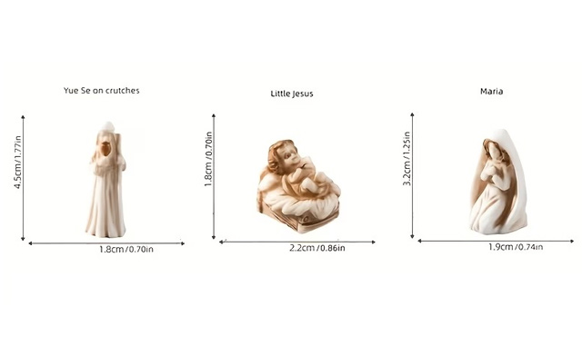 Image of $14.99 for a Miniature Nativity Scene Set (a $23.99 Value)