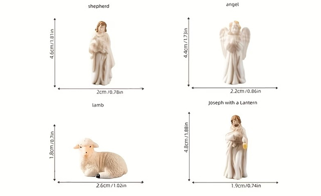Image of $14.99 for a Miniature Nativity Scene Set (a $23.99 Value)