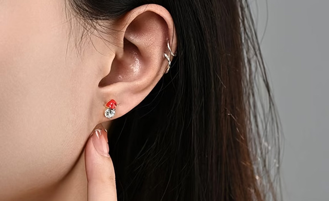 Image of $14.99 for Christmas Santa Stud Earrings (a $29.99 Value)