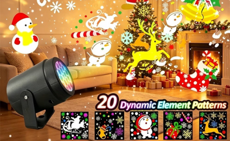$18.99 for a Rotating Christmas Projection Light (a $37.99 Value)