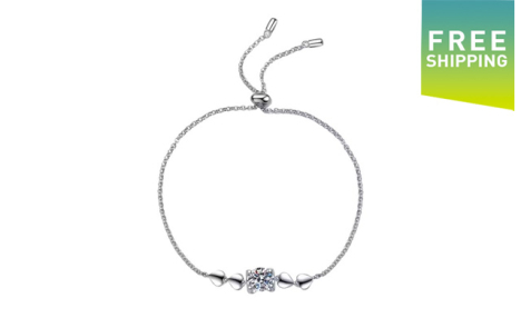 $79.95 for a Moissanite Sterling Silver Bracelet (a $164.99 Value)