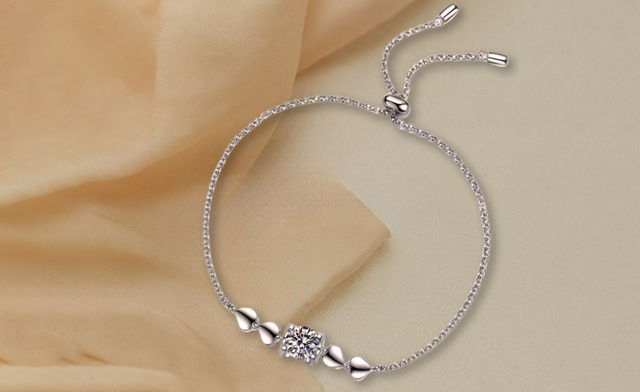Image of $79.95 for a Moissanite Sterling Silver Bracelet (a $164.99 Value)
