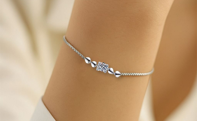 Image of $79.95 for a Moissanite Sterling Silver Bracelet (a $164.99 Value)