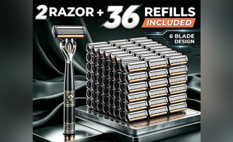 $23.99 for a Men's 6-Blade Razor Set with Replacement Heads (a $31.99 Value)