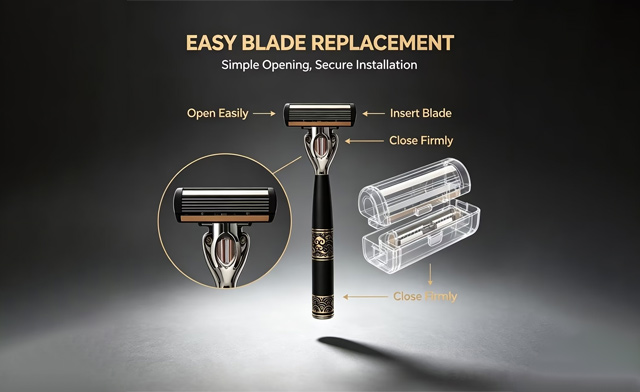 Image of $23.99 for a Men's 6-Blade Razor Set with 36 Replacement Heads (a $31.99 Value)