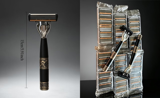 Image of $23.99 for a Men's 6-Blade Razor Set with 36 Replacement Heads (a $31.99 Value)