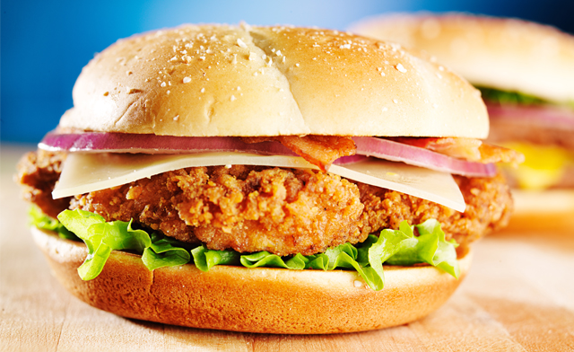 Image of $37 for 4.2 kg of Halal Spicy Breaded Chicken Burgers (a $66 Value)