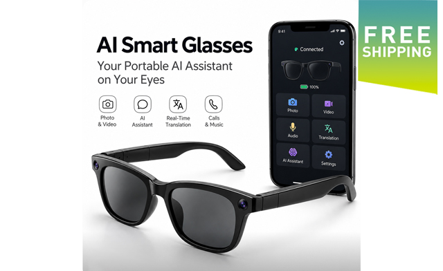 Image of $69.99 for AI Smart Glasses (a $129.99 Value)