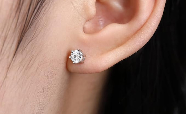 Image of $24.99 for Moissanite Stud Earrings (a $67 Value)
