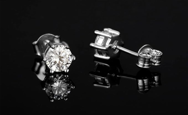 Image of $24.99 for Moissanite Stud Earrings (a $67 Value)