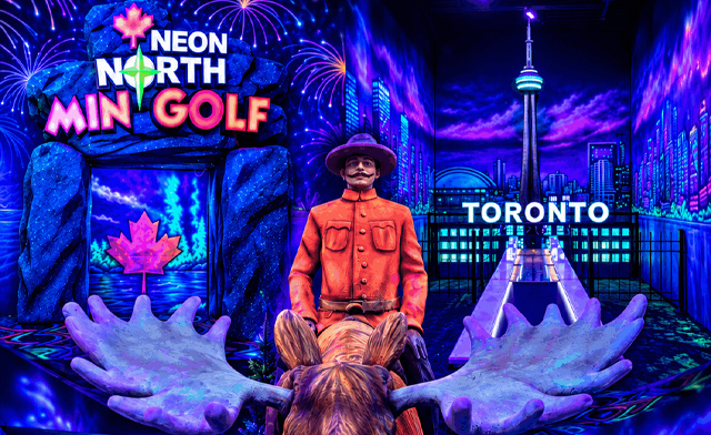 Image of $20 for Glow in the Dark Mini Putt for 2 at Glowtown