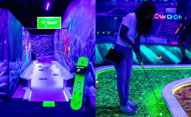 Image of $20 for Glow in the Dark Mini Putt for 2 at Glowtown