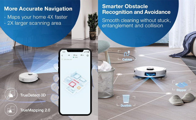 Image of $294.99 for an ECOVACS DEEBOT TEO+ Robot Vacuum (a $648.55 Value)