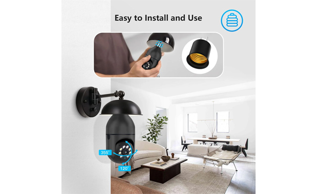 Image of $29.99 for a 2K Light Bulb Security Camera (a $39.99 Value)