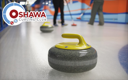 Image of $10 for a 'Learn 2 Curl' Beginners' Curling Lesson, including Pizza and a Beverage, from Oshawa Curling Club (a $20 Value)